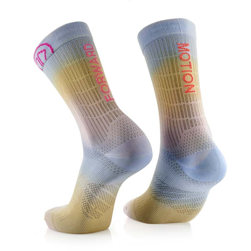 Laufsocken Sidas Run Motion Crew Rainbow