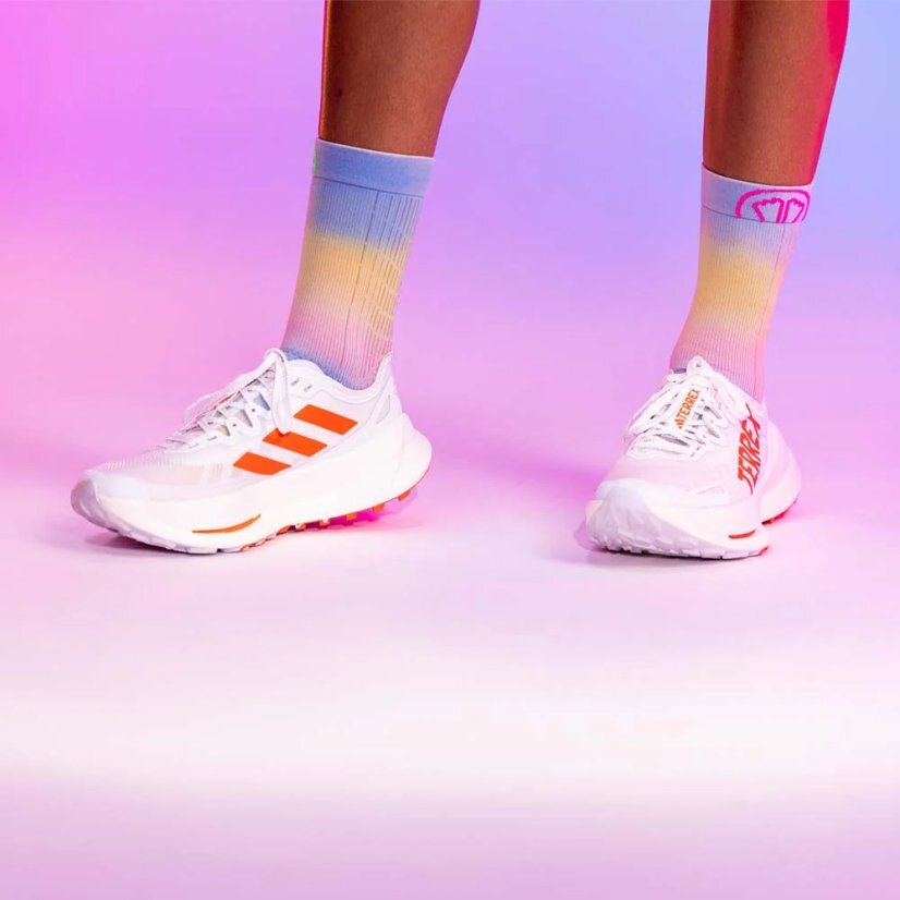 Laufsocken Sidas Run Motion Crew Rainbow